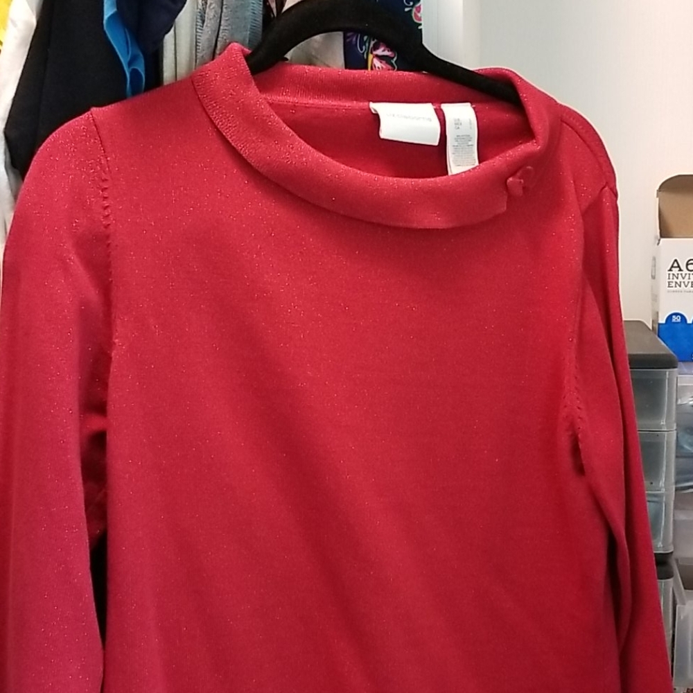 Sparkly red sweater